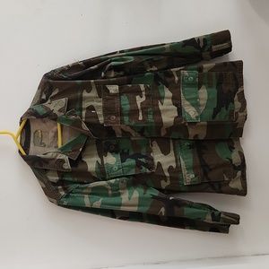 Camouflage military jacket L